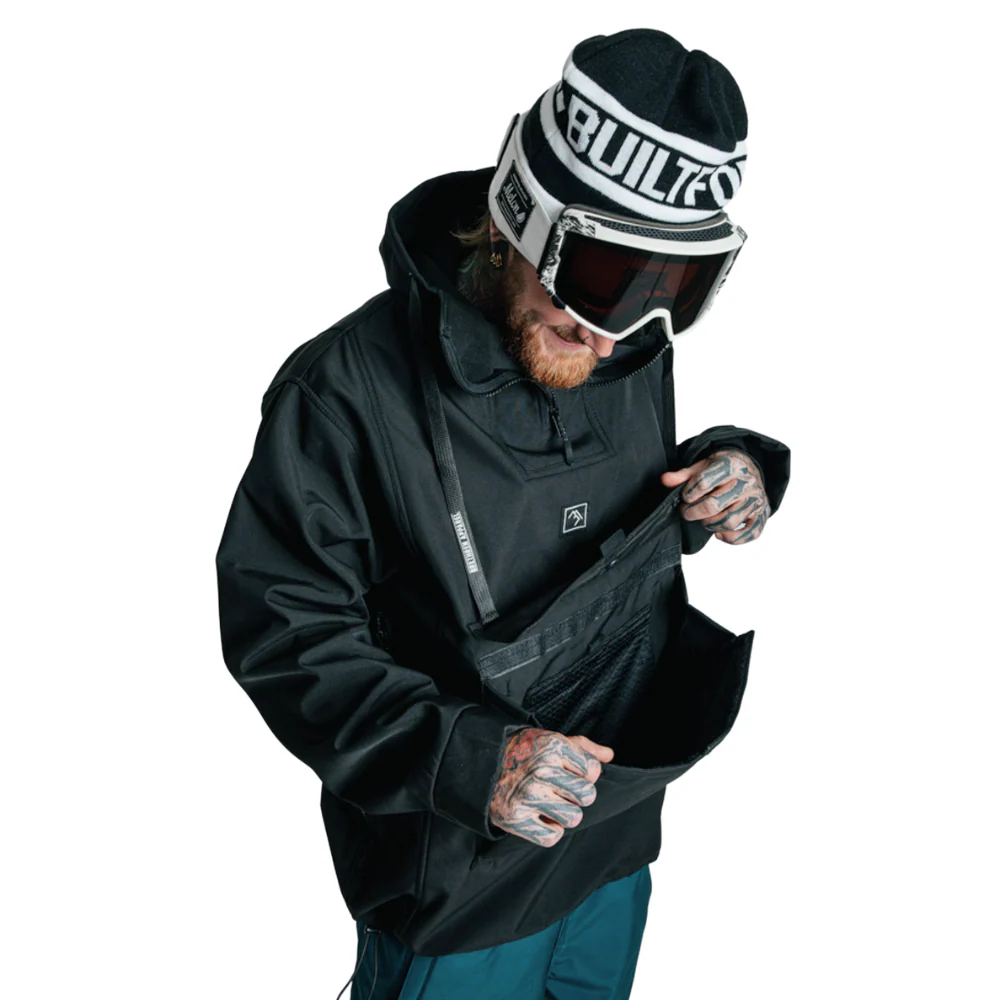 Access Anorak Jacket Darkside Black - Image 15