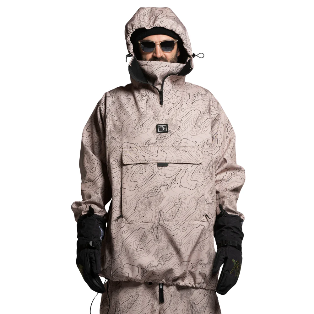Access Anorak Jacket Contour Print