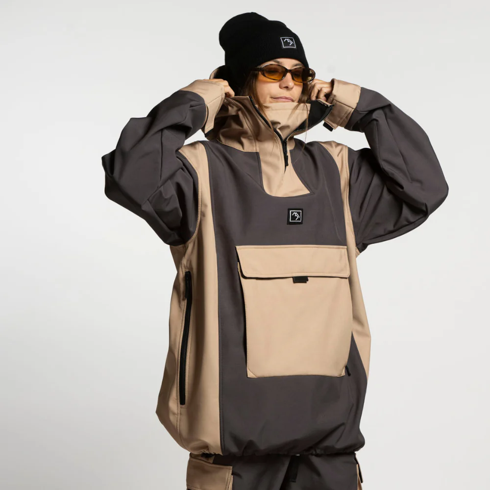 Access Anorak Jacket Dunes/ Charcoal - Image 3