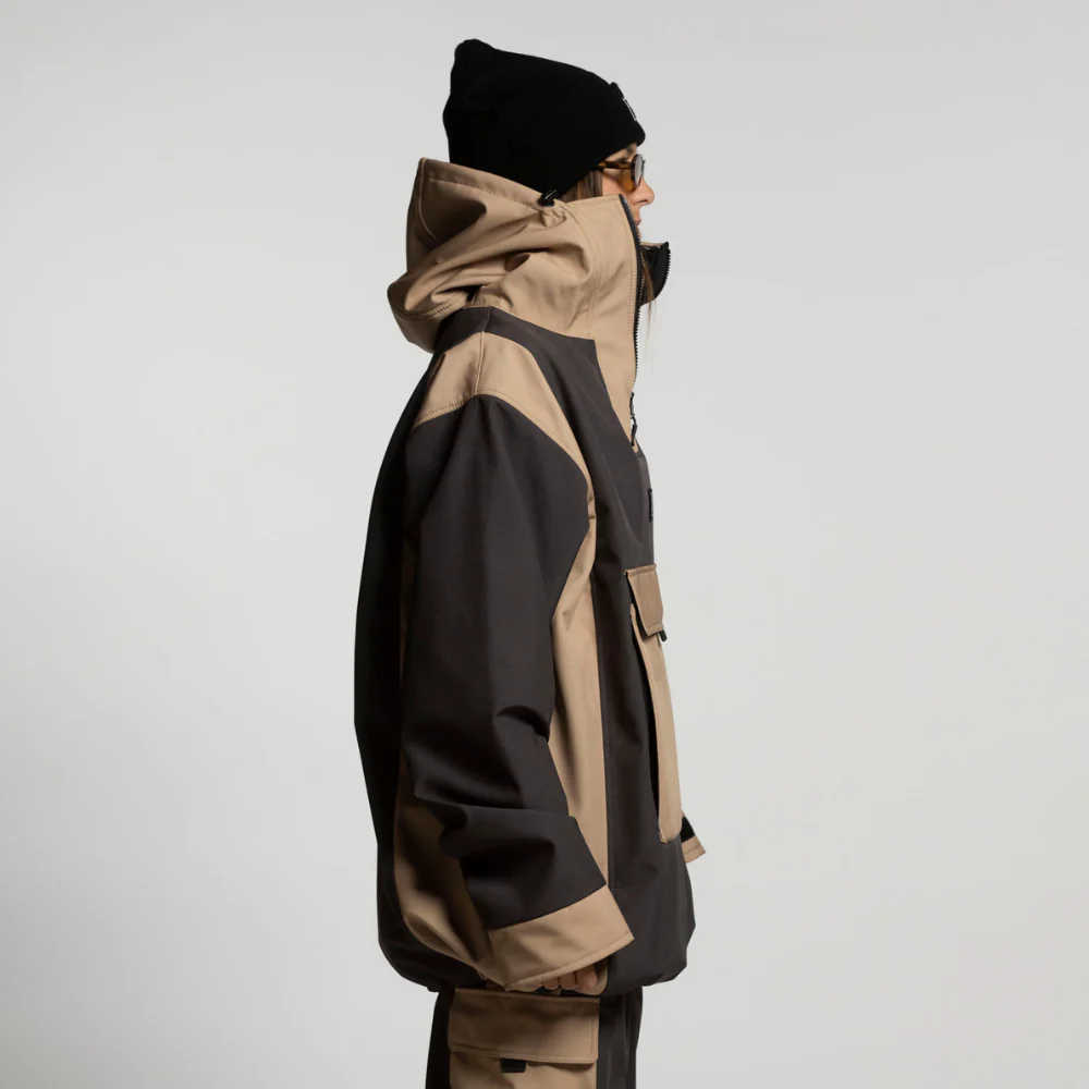 Access Anorak Jacket Dunes/ Charcoal - Image 4