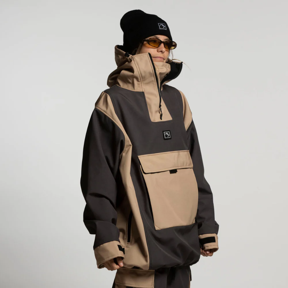 Access Anorak Jacket Dunes/ Charcoal - Image 5