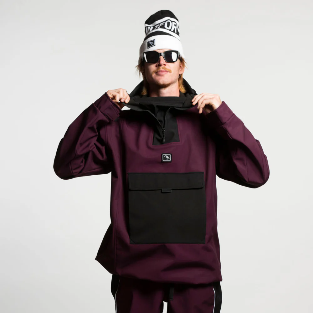 Access Anorak Jacket Malbec/ Black - Image 2