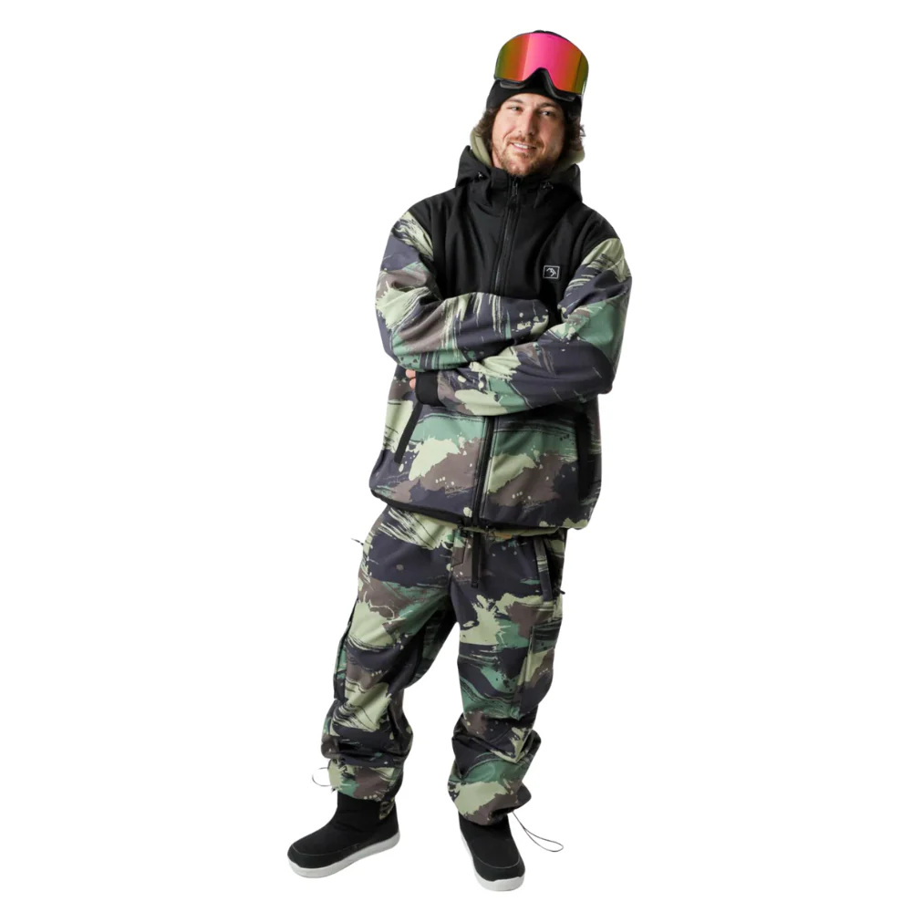 Access Full Zip Jacket Black and Trapper - Image 11