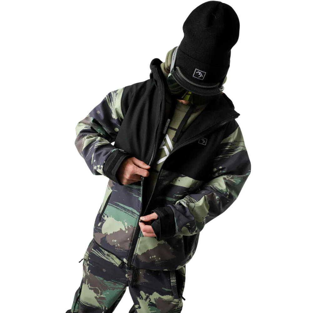 Access Full Zip Jacket Black and Trapper - Image 12