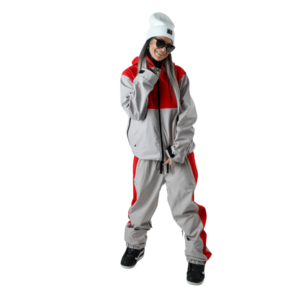 Access Full Zip Jacket College Red and Grey - Image 3