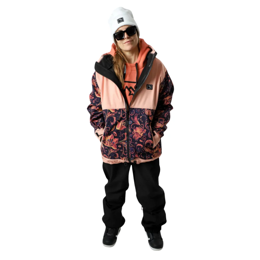 Access Full Zip Jacket Peach and Paisley - Image 2