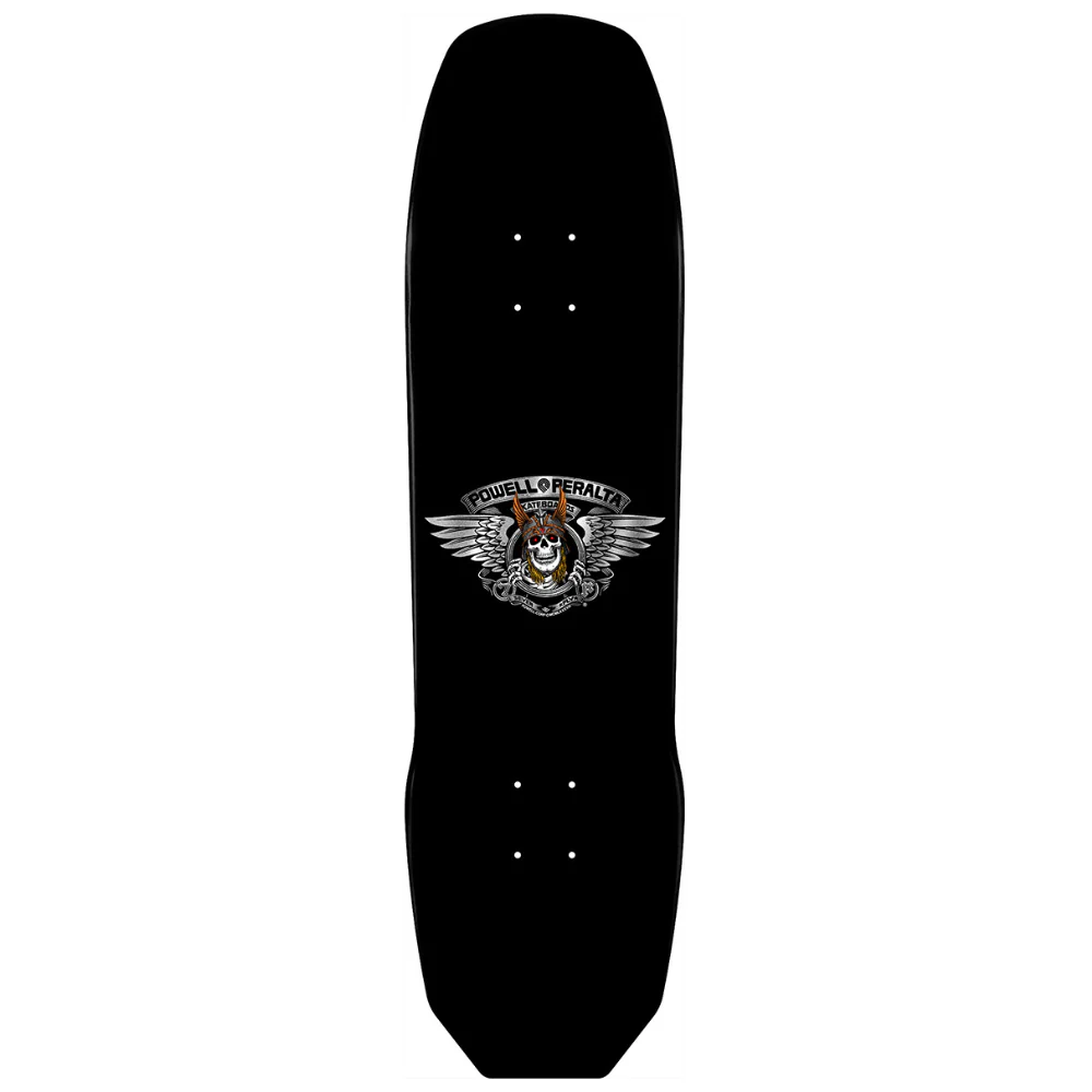 Andy Anderson Heron Skull Silver Foil 8.45" Skateboard Deck - Image 2