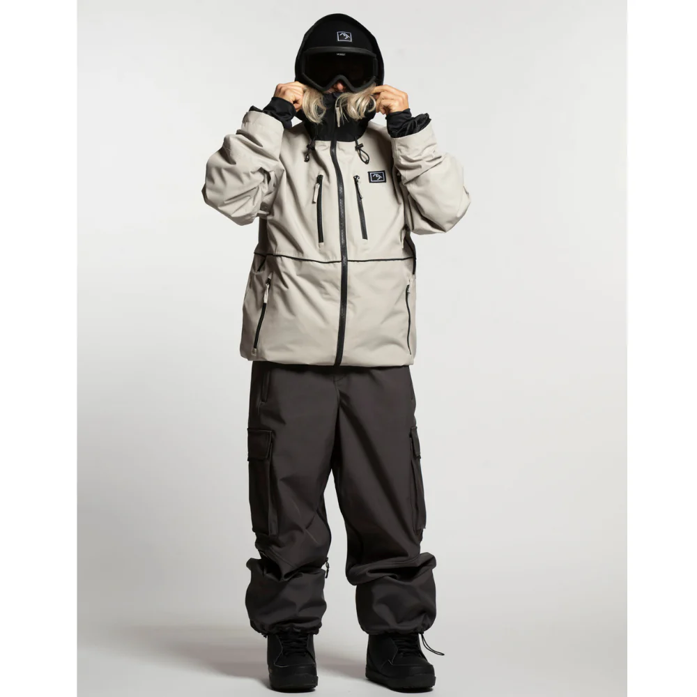 Apex Snowboard Jacket Stone Beige - Image 7
