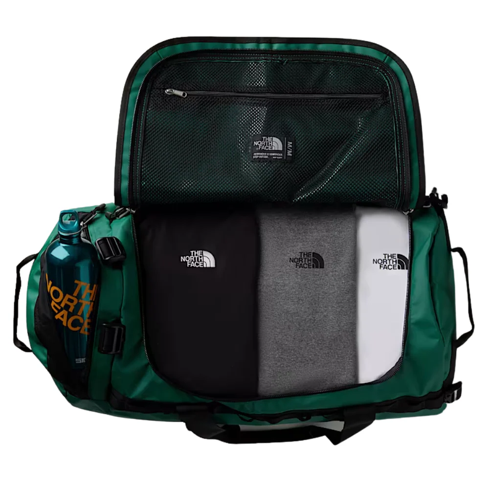 Base Camp M Duffel Bag Evergreen/TNF Black - Image 4