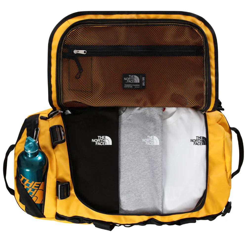 Base Camp M Duffel Bag Summit Gold/TNF Black - Image 4