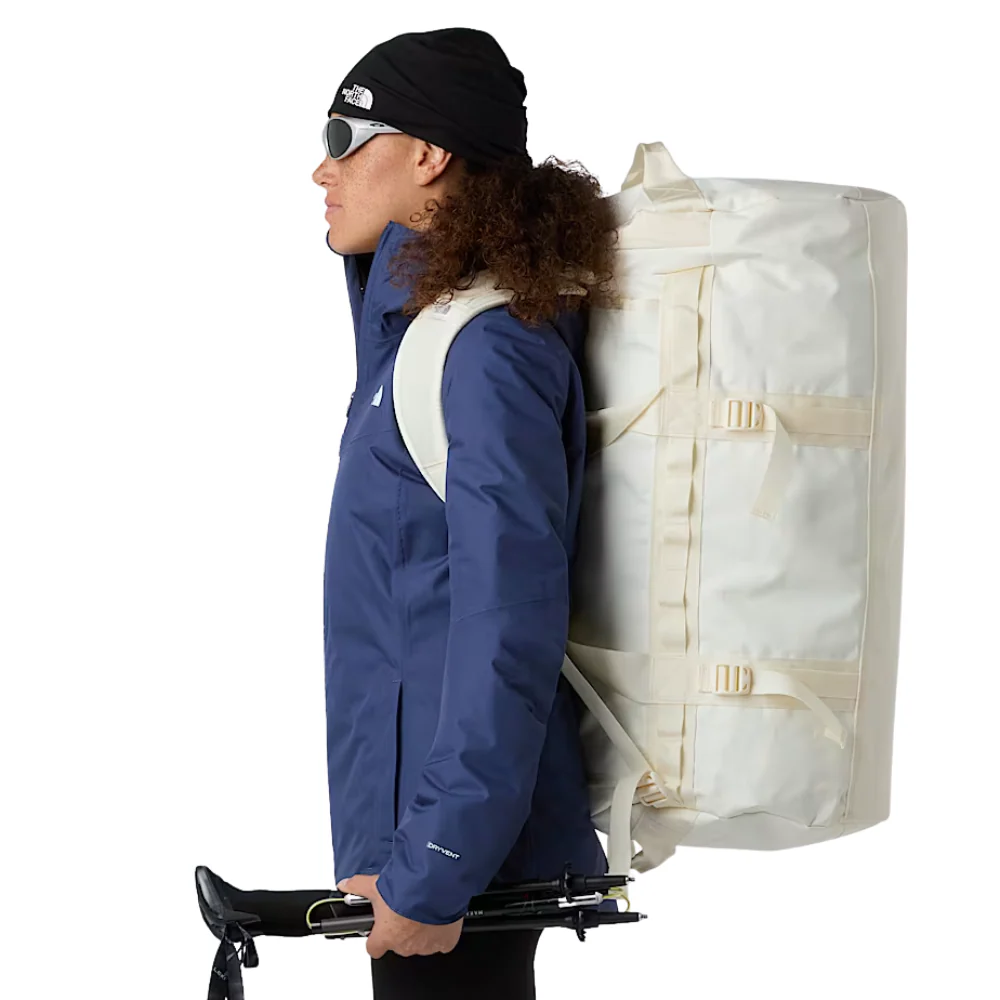 Base Camp M Duffel Bag White Dune/TNF White - Image 2