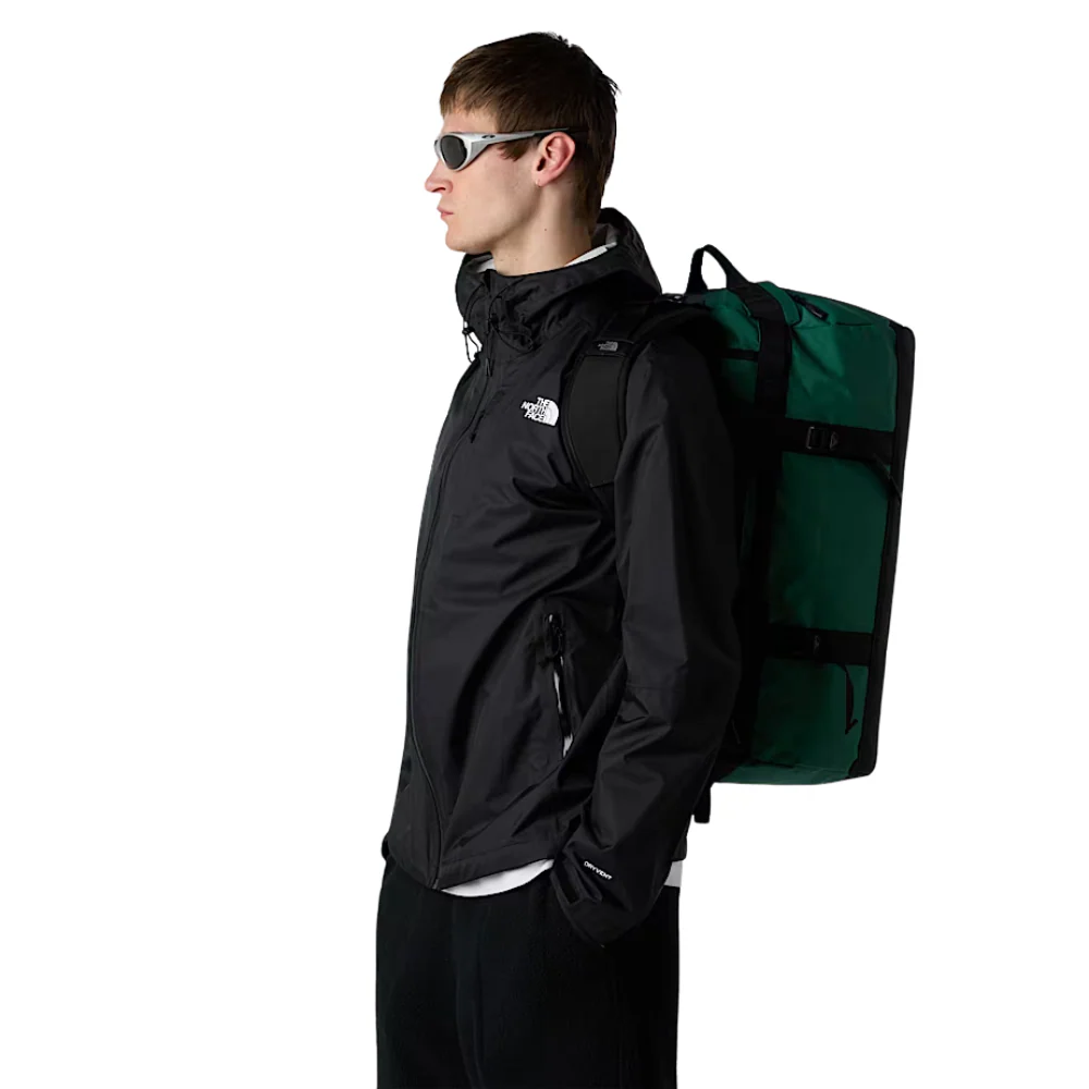 Base Camp S Duffel Bag Evergreen/TNF Black - Image 2