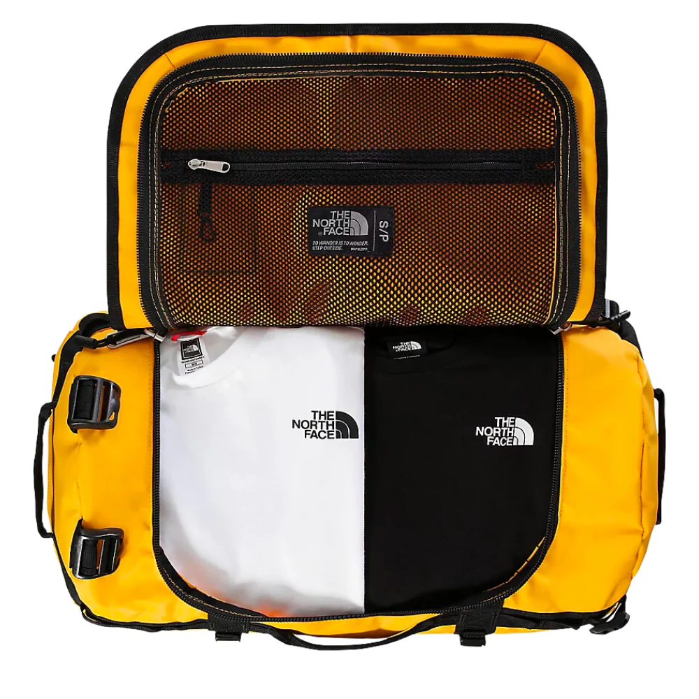 Base Camp S Duffel Bag Summit Gold/TNF Black - Image 4