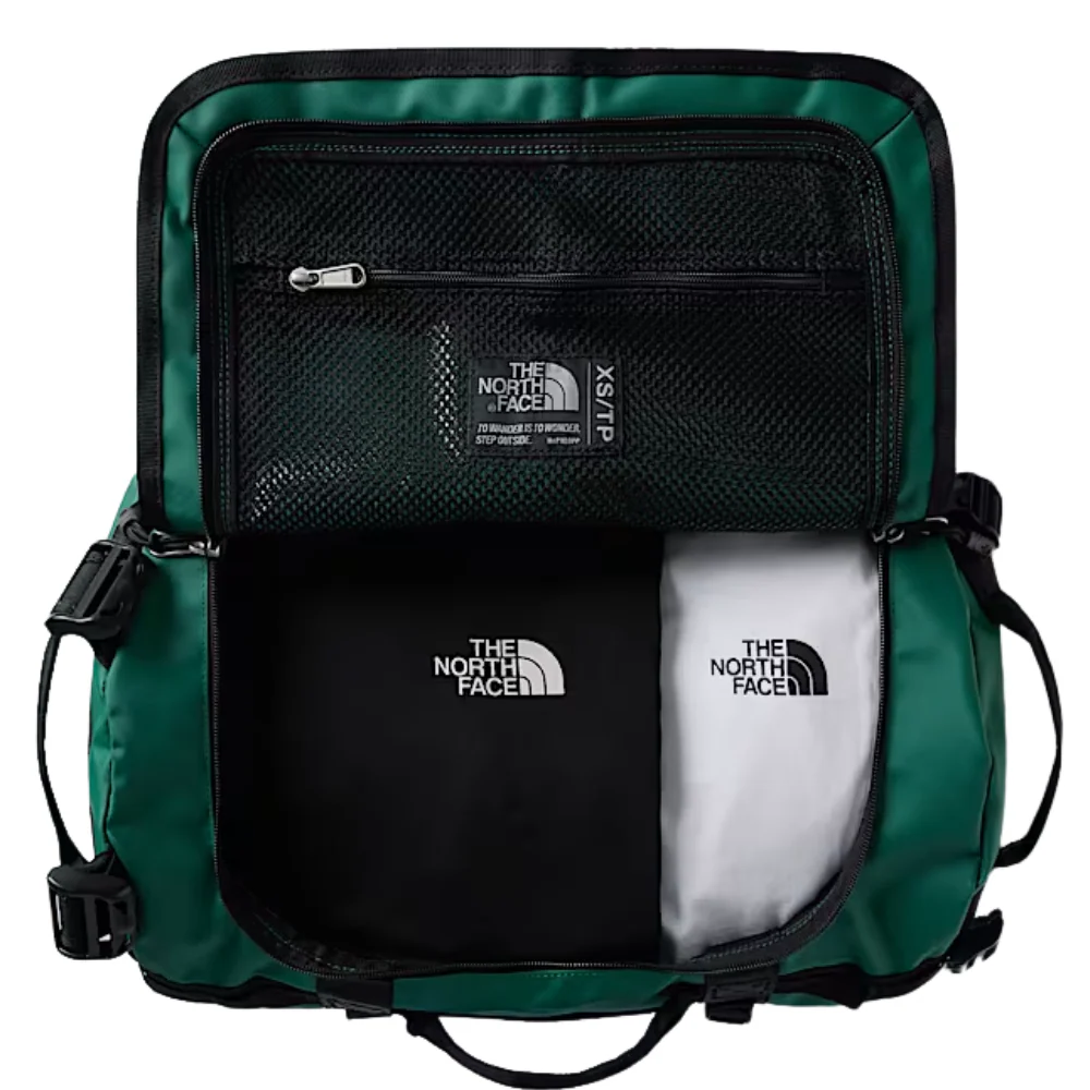 Base Camp XS Duffel Bag Evergreen/TNF Black - Image 3