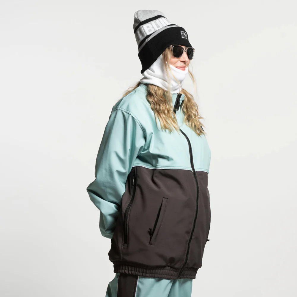 Baseline Full Zip Jacket Charcoal/ Mint - Image 4