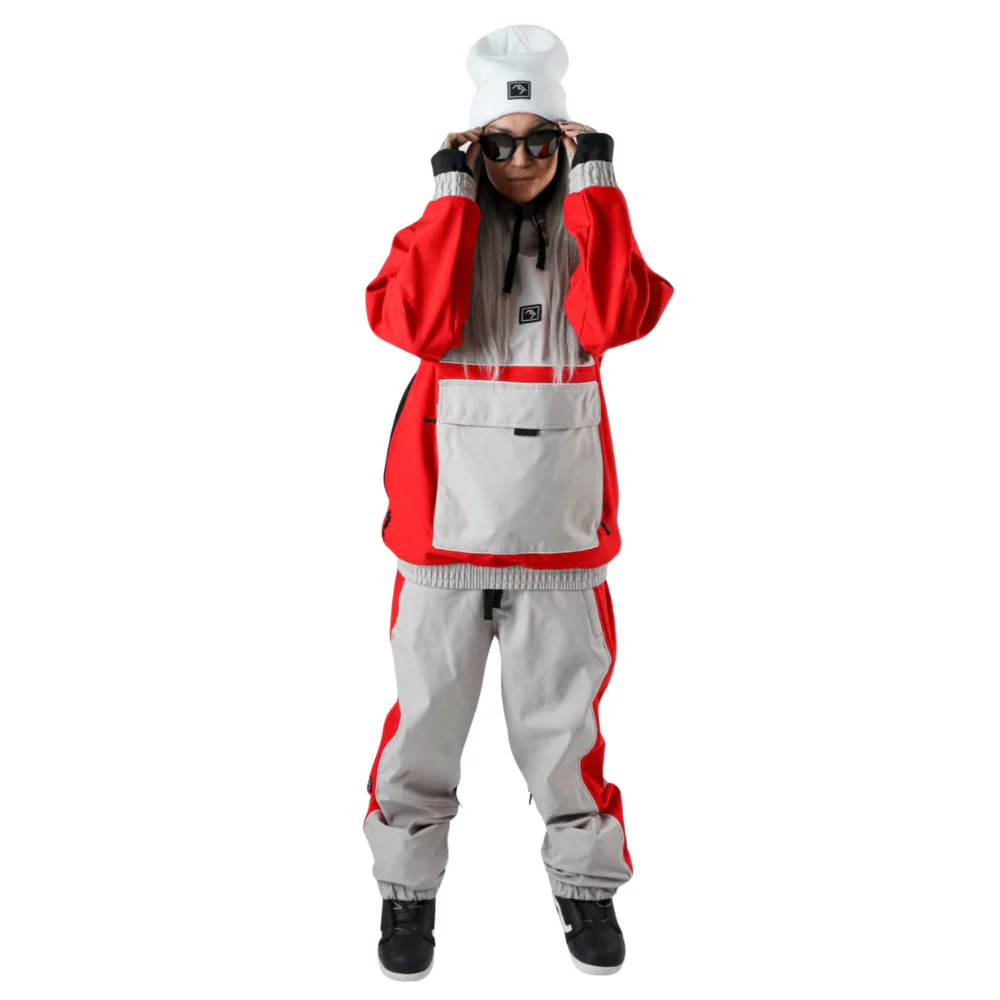 Baseline Pullover College Red and Grey - Image 2
