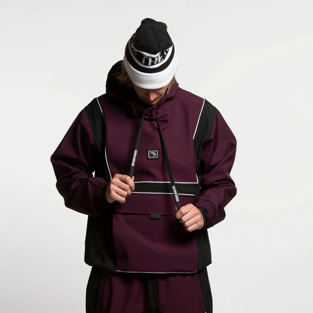Baseline Pullover Jacket Malbec/ Black - Image 2