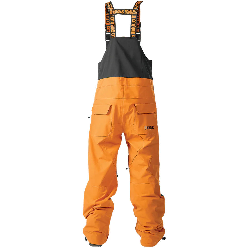 Basement Snowboard Bib Black/ Orange - Image 2