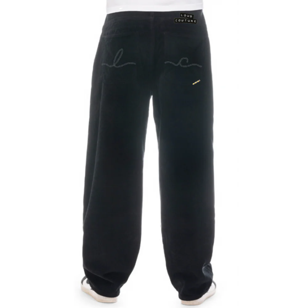 Loud Couture Big Bang Cord Pants Black - Image 2