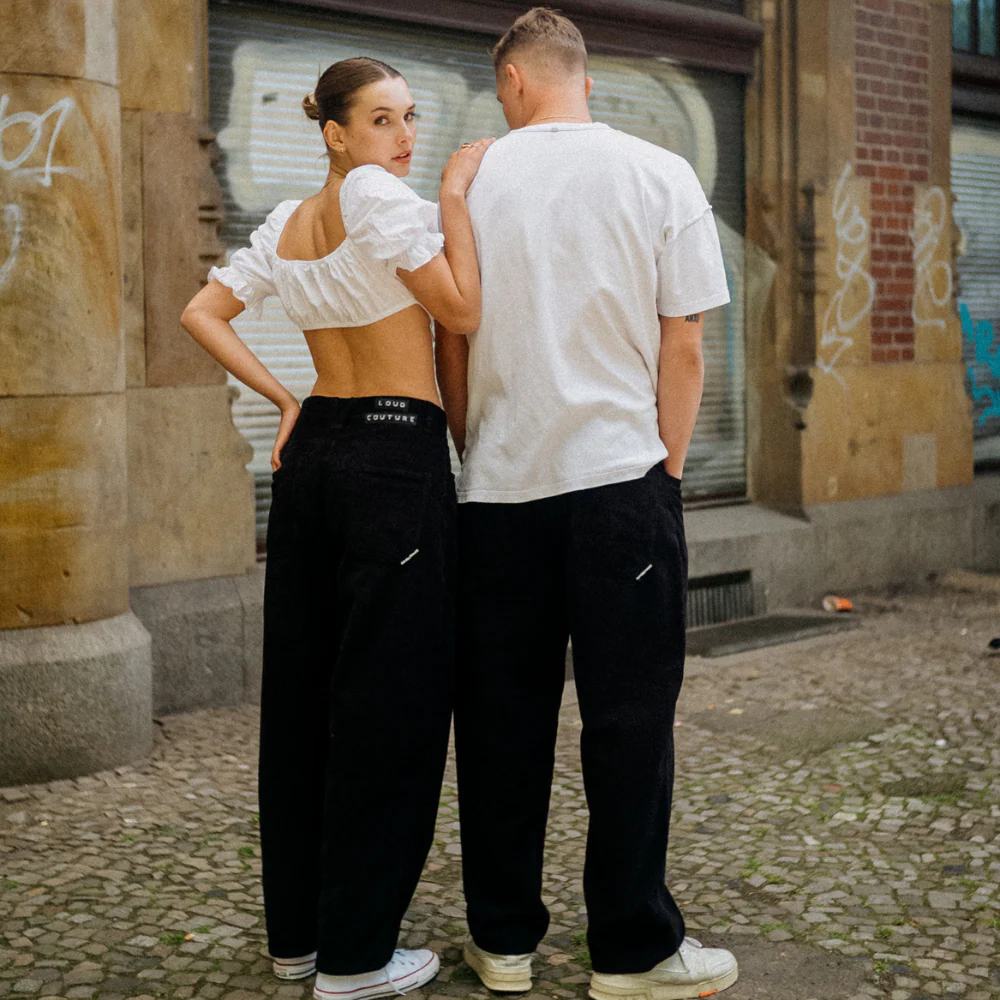 Loud Couture Big Bang Cord Pants Black - Image 5