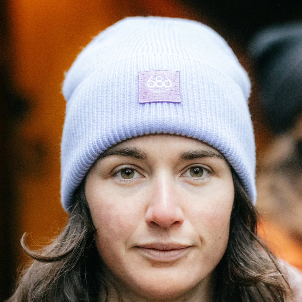 Big Cuff Beanie Purple Impression - Image 4
