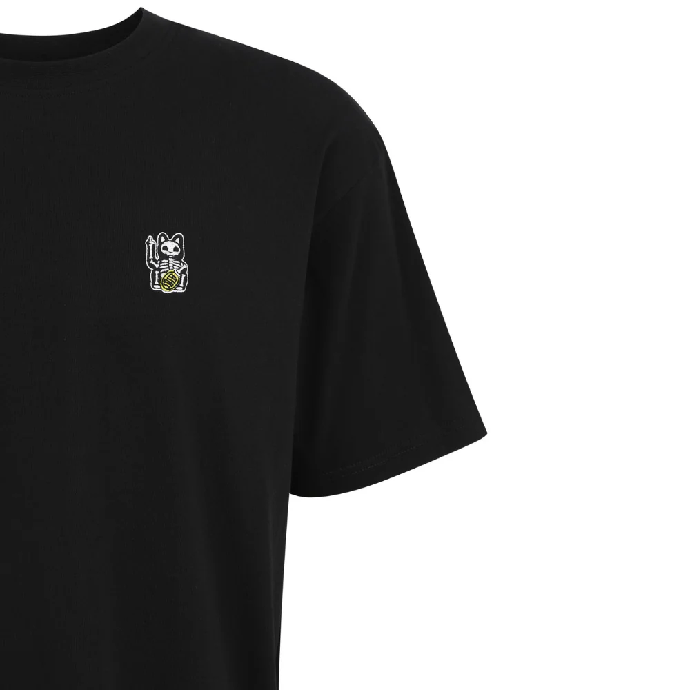 Bone Cat T-Shirt Black - Image 3