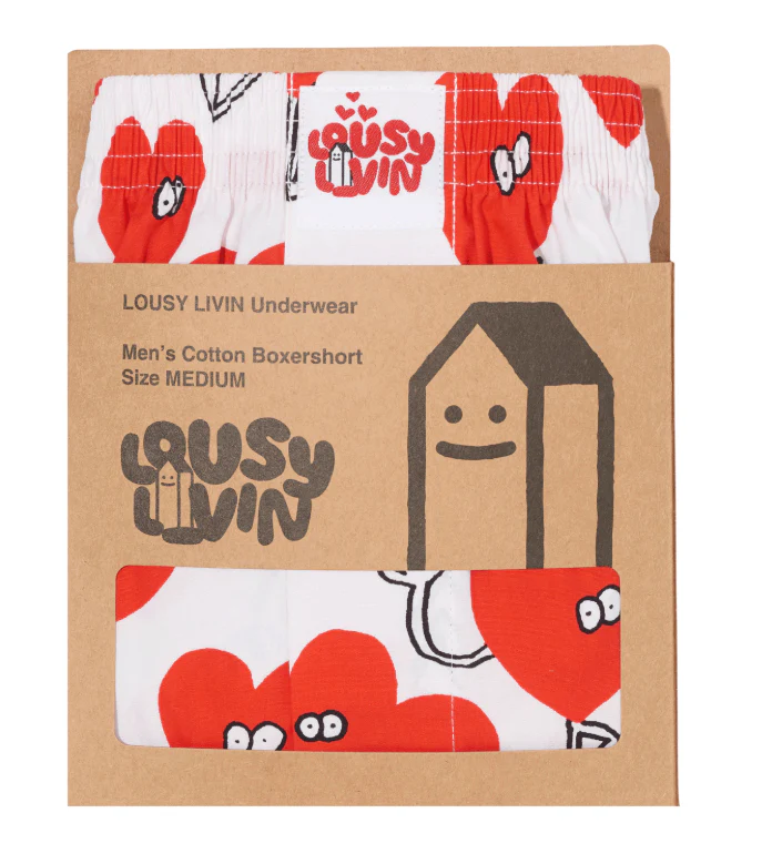 Valentines Boxershorts White - Image 2