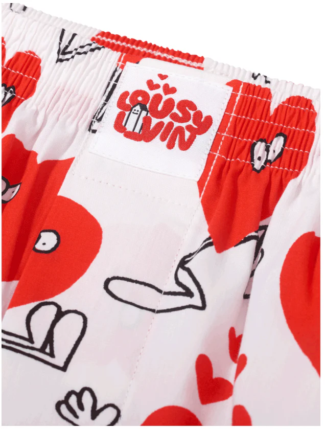 Valentines Boxershorts White - Image 3