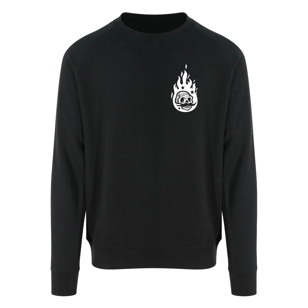Burning Man Crewneck Sweater Black