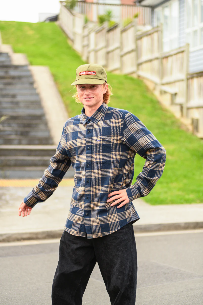 Caden Plaid Longsleeve Shirt Black - Image 3