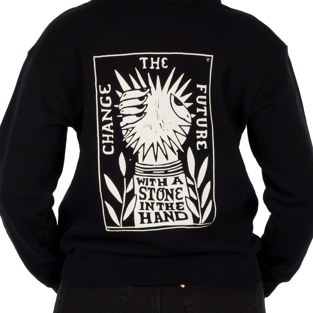 Womens Change Hoodie Black - Image 2