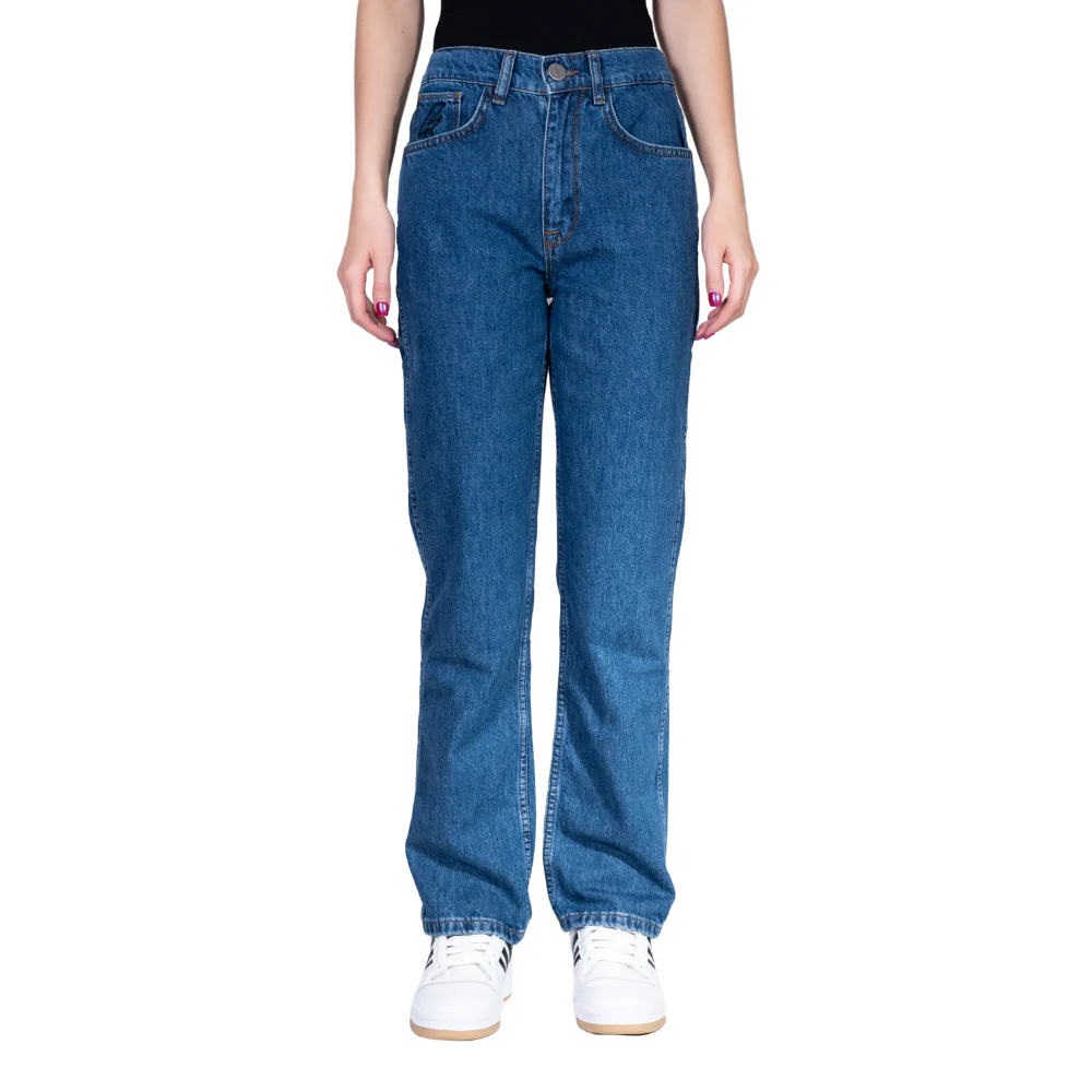 Charger Baggy Denim Pants Dark Blue - Image 6