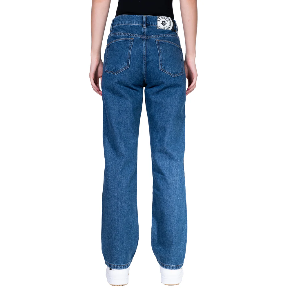 Charger Baggy Denim Pants Dark Blue - Image 7