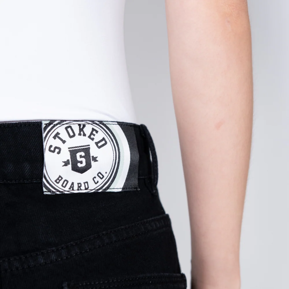 Charger Baggy Denim Pants True Black - Image 11