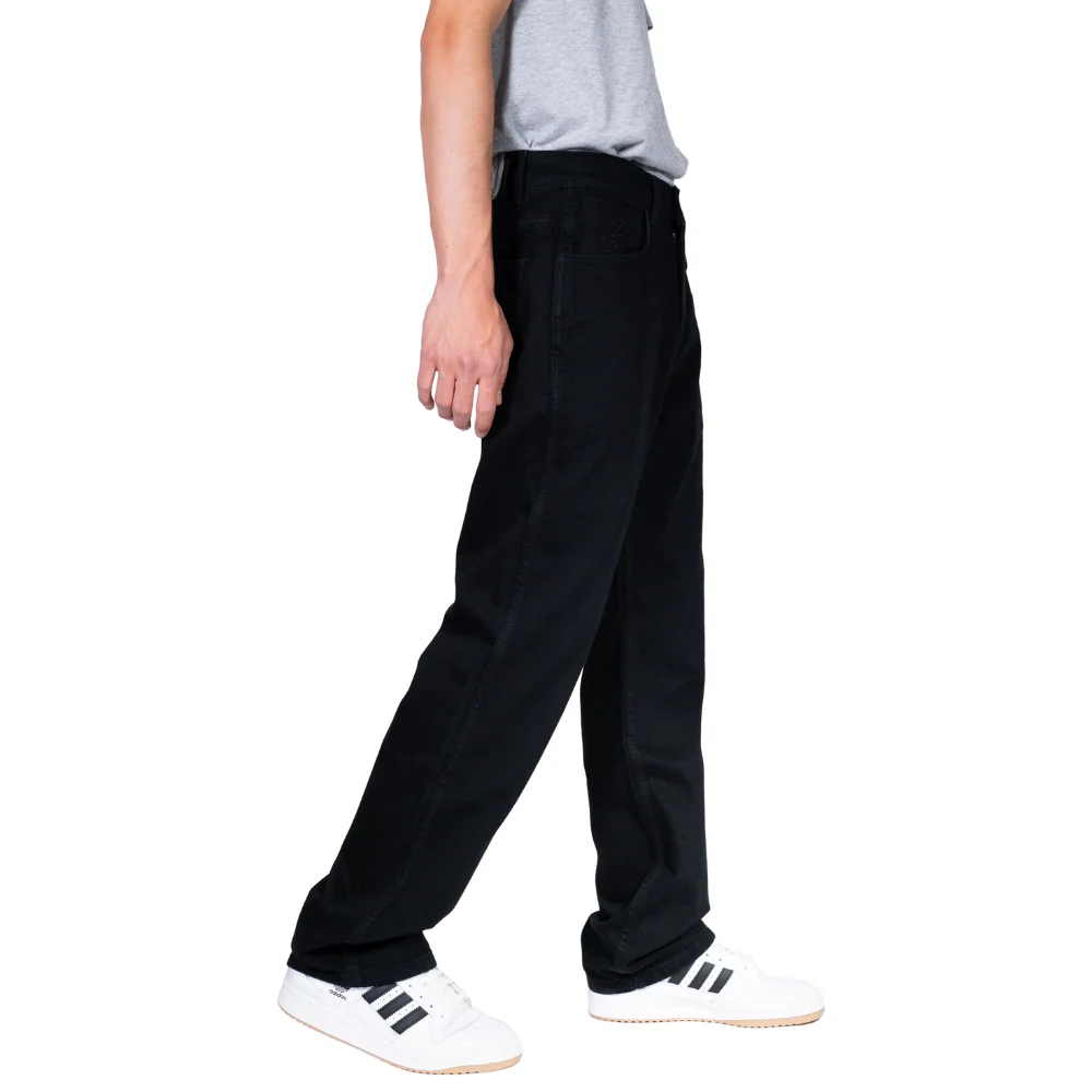 Charger Baggy Denim Pants True Black - Image 3