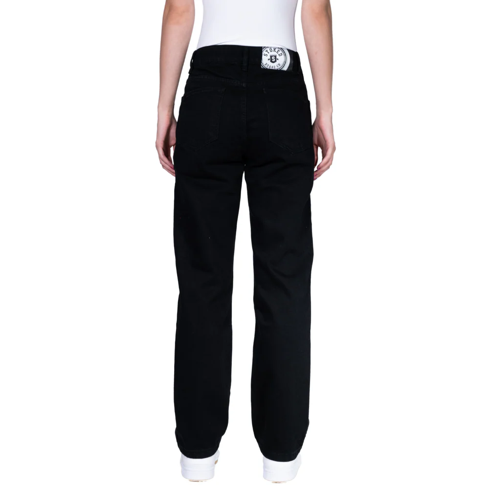 Charger Baggy Denim Pants True Black - Image 7