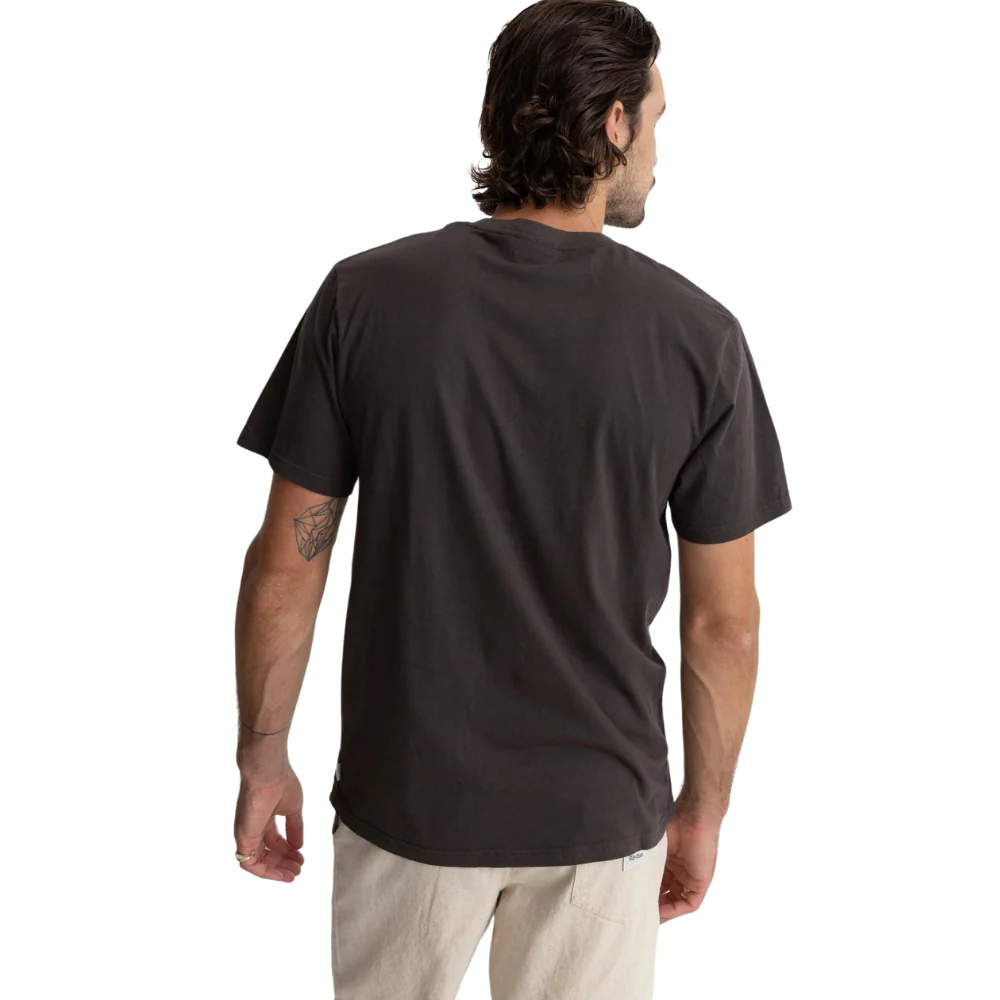 Classic Brand T-shirt Vintage Black - Image 2