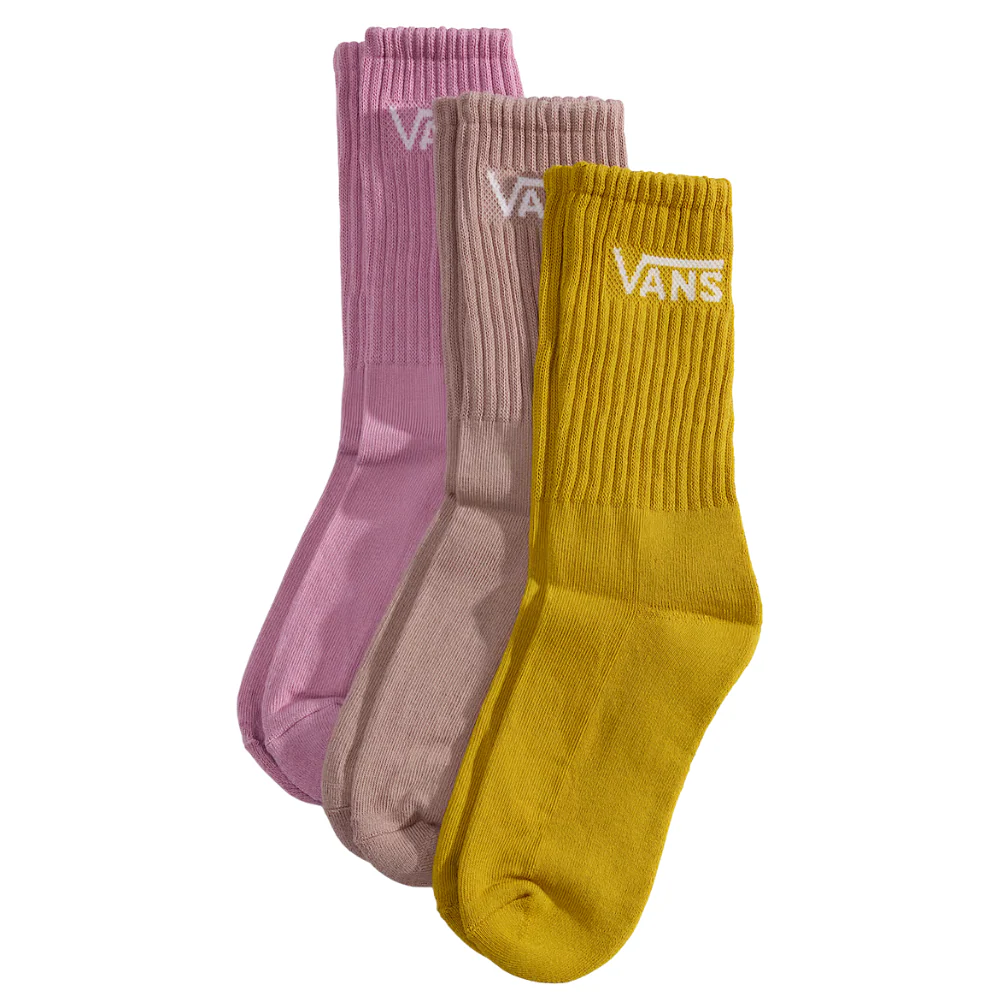 Classic Crew Socks 3-Pack Pink Dawn