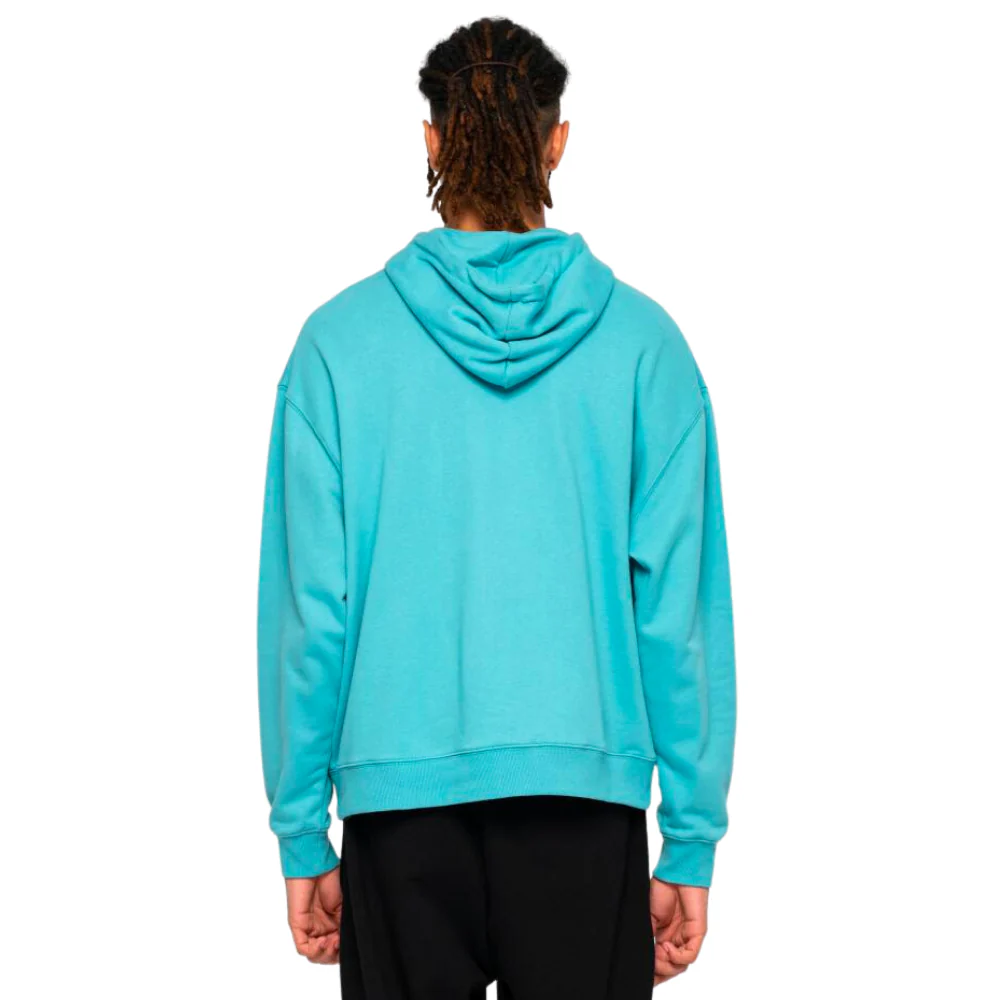 Classic Label Hoodie Turquoise - Image 2