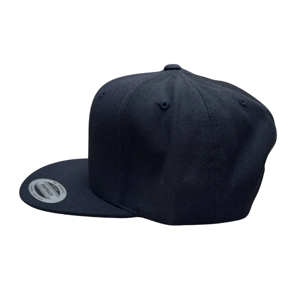 Classic Shield Snapback Cap Black - Image 2