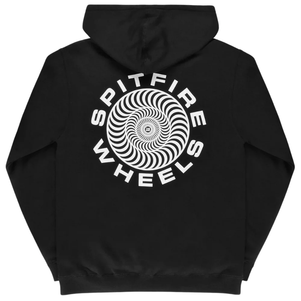 Classic Swirl Hoodie Black/White - Image 2