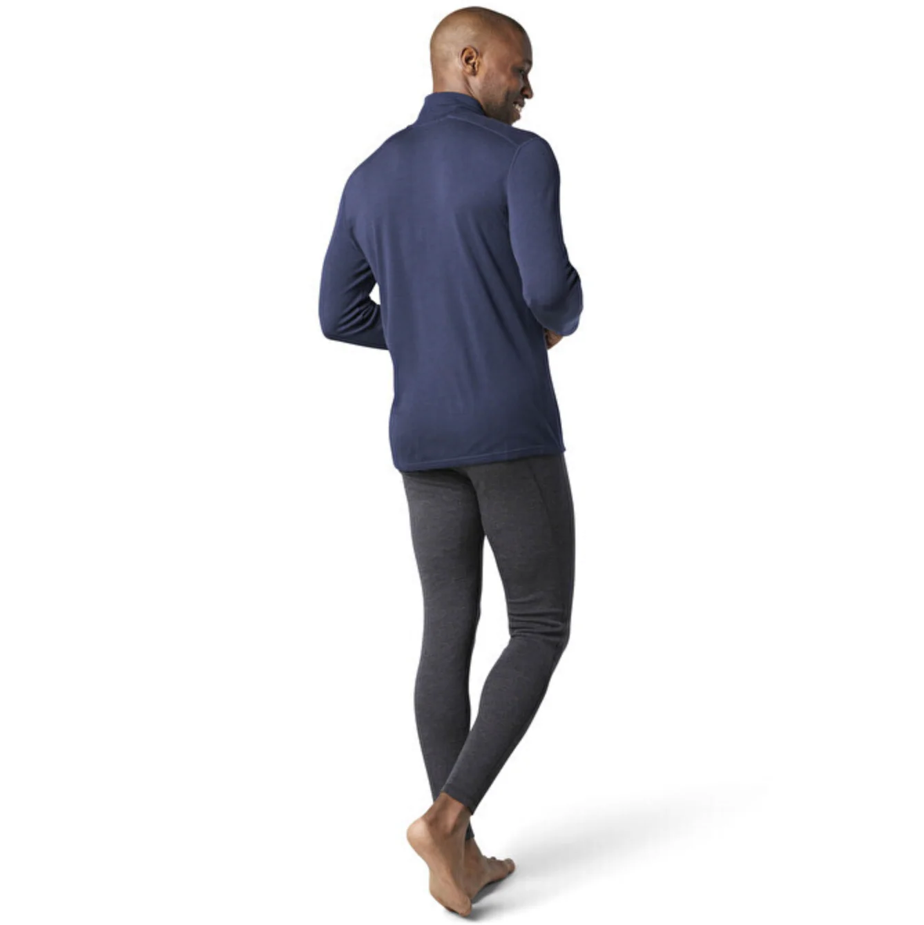 Classic Thermal Merino Baselayer 1/4 Zip Deep Navy - Image 3