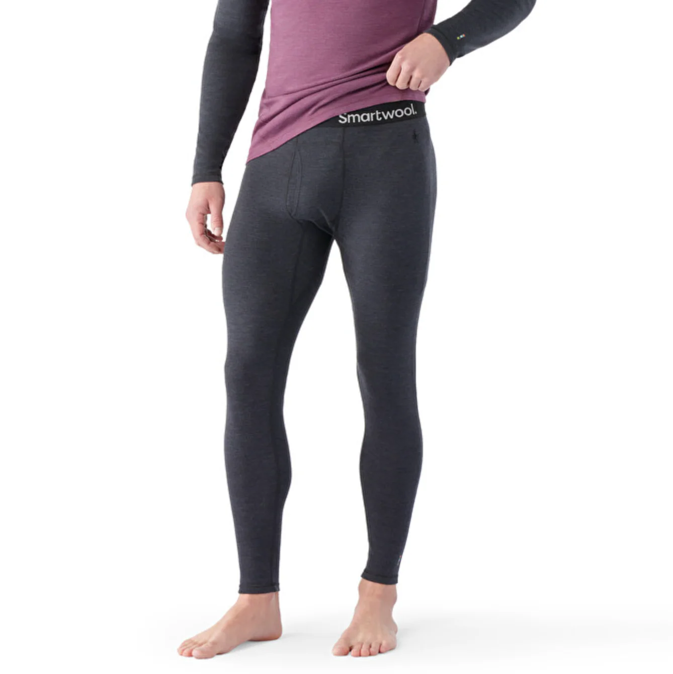 Classic Thermal Merino Baselayer Bottom Charcoal Heather