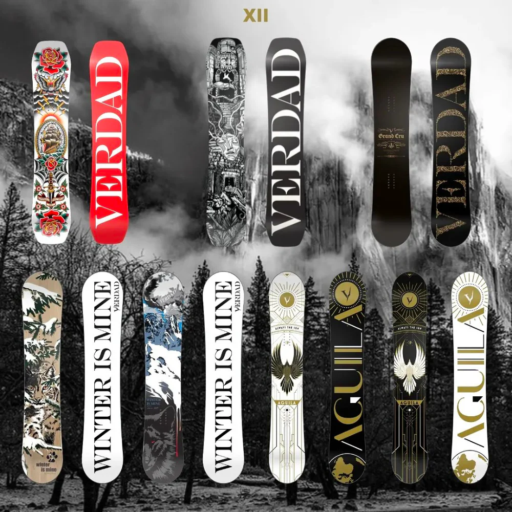 DJ Aguila White Art Deco 24 Snowboard - Image 3