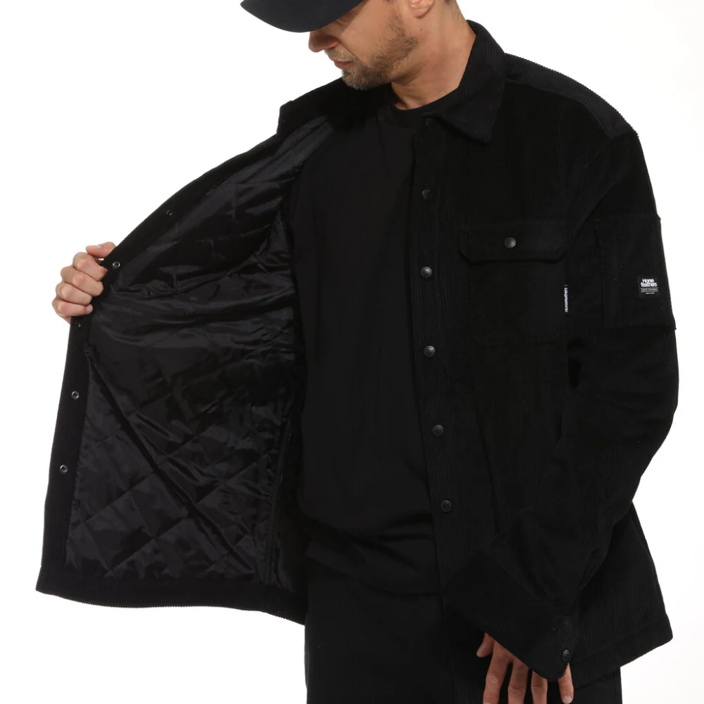 Dough Insulated Shirt Black Corduroy - Image 4