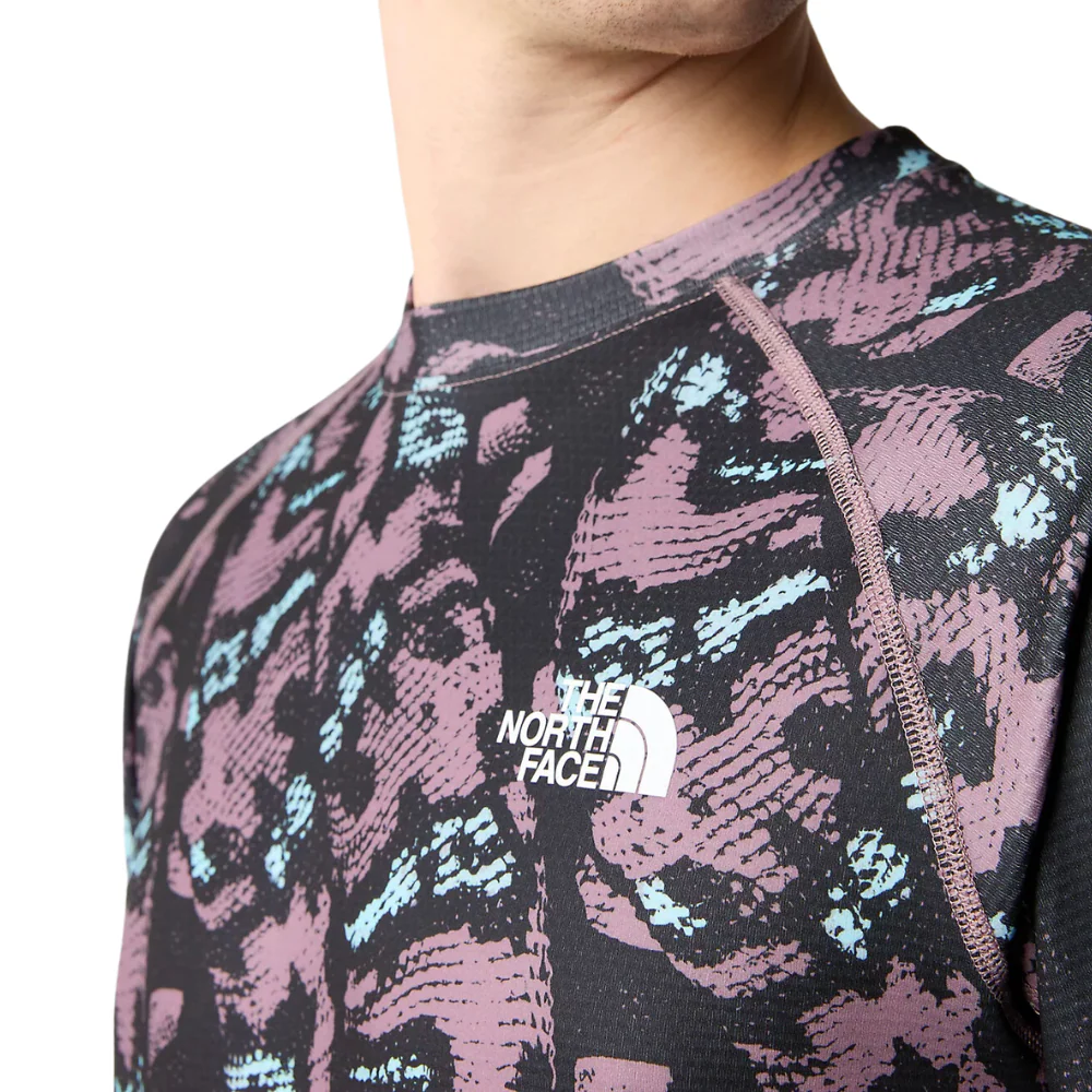 Dragline Longsleeve Baselayer Fawn Grey Snake Charmer Print - Image 4