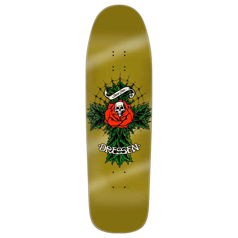 Dressen Rose Cross Shaped 9.3" Skateboard Deck