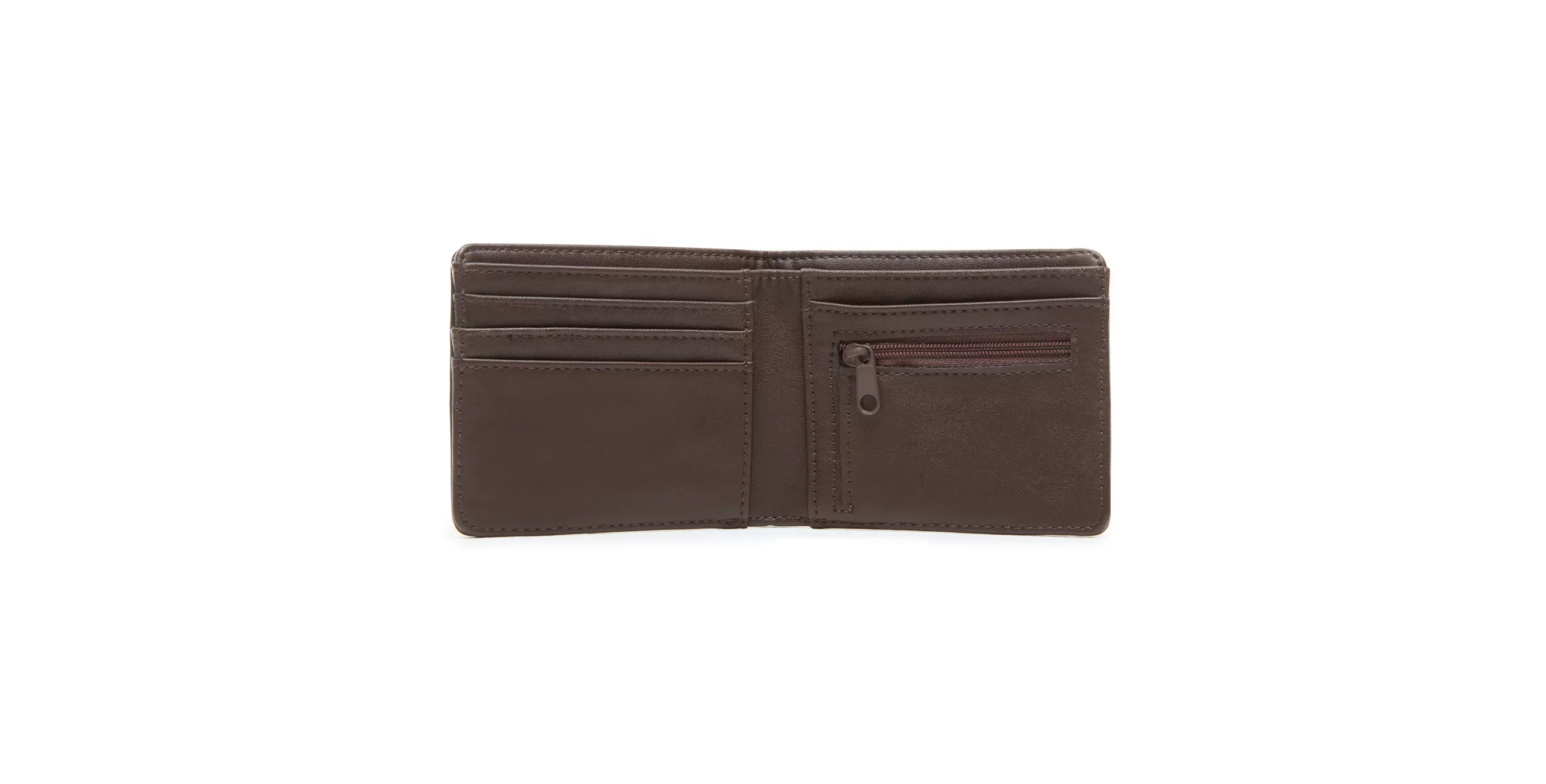 Drop V Bifold Dark Brown Wallet - Image 2