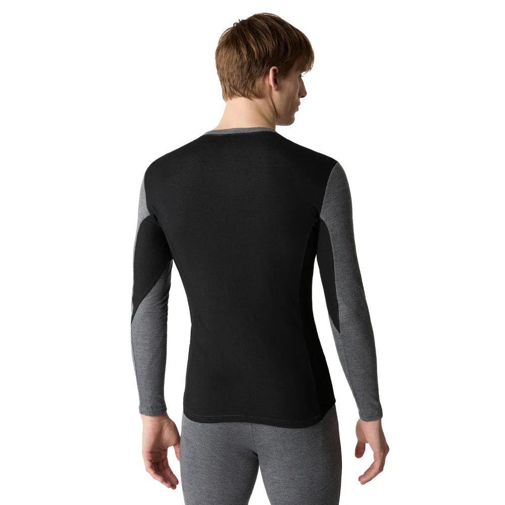 Easy Longsleeve Crew Neck TNF Medium Grey Heather/TNF Black - Image 4