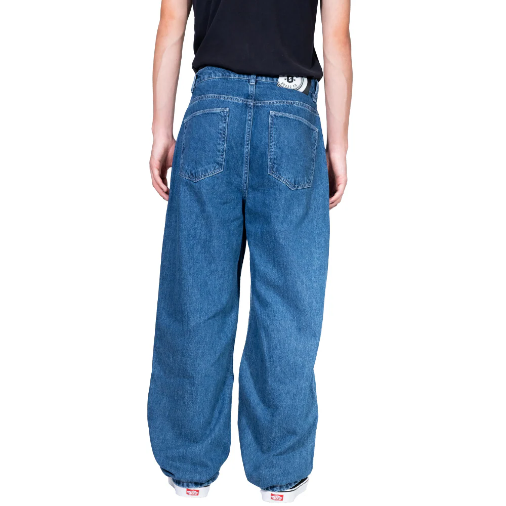 Electric Baggy Denim Pants Dark Blue - Image 2